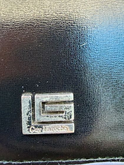 Guy Laroche มือสอง กระเป๋าสตางค์ใบยาว 3 พับ หนังแท้ สีดำ พร้อมกล่อง รูปที่ 8