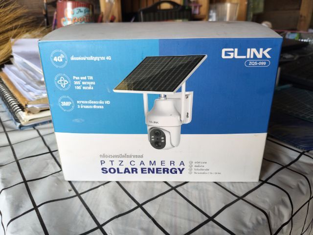 อื่นๆ กล้องวงจรปิดไร้สาย ใส่ซิมGLINK รุ่น ZQS-099 กล้องโซล่าเซล มีแบตเตอรี่ในตัวรองรับซิม3G ภาพคมชัดสีไม่เพี้ยนทั้งกลางวันกลางคืน 