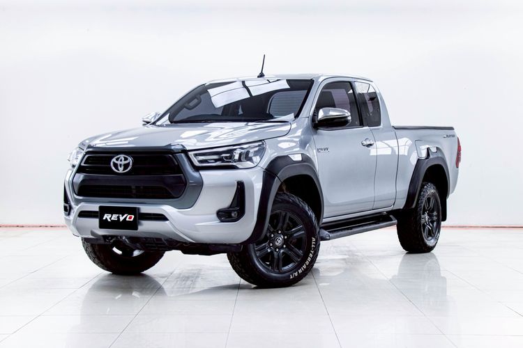 Toyota Hilux Revo 2021 Smart Cab 2.4 Mid Prerunner Pickup ดีเซล ไม่ติดแก๊ส เกียร์ธรรมดา เทา รูปที่ 4
