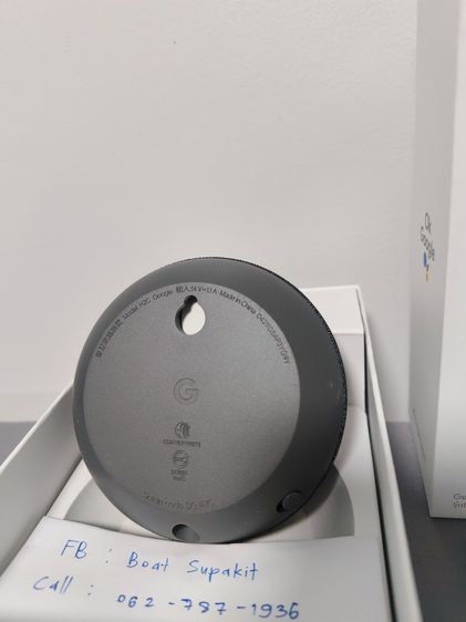 🔊 ขาย Google Nest Mini Gen 2 สีเทาเข้ม (Charcoal) สภาพใหม่มาก แทบไม่ได้ใช้งาน ✅ ลองใช้ไปครั้งเดียว รูปที่ 3