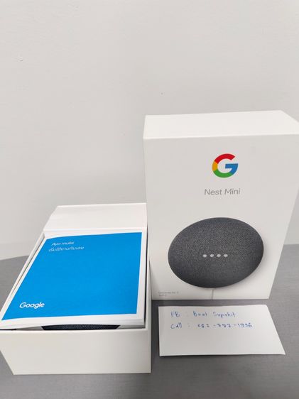 อื่นๆ 🔊 ขาย Google Nest Mini Gen 2 สีเทาเข้ม (Charcoal) สภาพใหม่มาก แทบไม่ได้ใช้งาน ✅ ลองใช้ไปครั้งเดียว