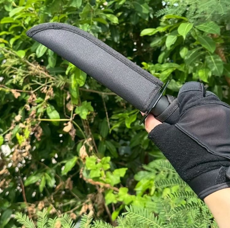 มีดเดินป่า ยาว 11.5 นิ้วสีดำ รูปที่ 4