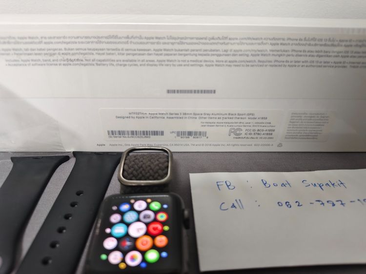 ⌚ Apple Watch Series 3 (38mm) แท้ ใช้งานปกติทุกฟังก์ชัน ✅ หน้าจอชัด ระบบลื่น  รูปที่ 2
