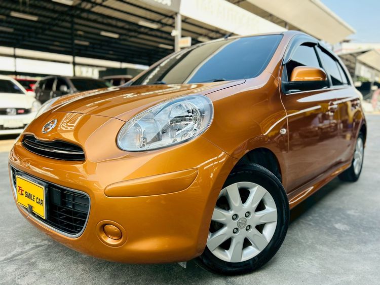 Nissan March 2010 1.2 VL Sedan เบนซิน ไม่ติดแก๊ส เกียร์อัตโนมัติ ส้ม รูปที่ 2