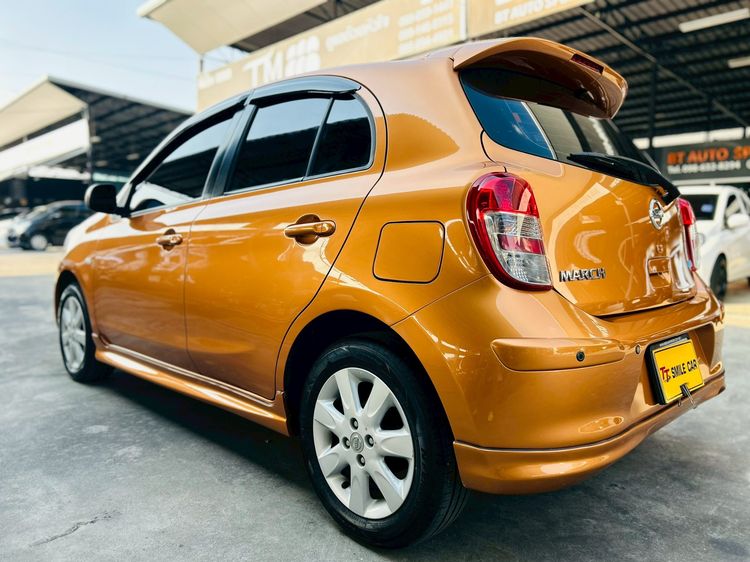 Nissan March 2010 1.2 VL Sedan เบนซิน ไม่ติดแก๊ส เกียร์อัตโนมัติ ส้ม รูปที่ 4