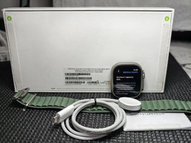 APPLE WATCH ULTRA 1 ขนาด 49 MM ไทเทเนียม GPS Cellular สุขภาพแบต 91 รูปที่ 9