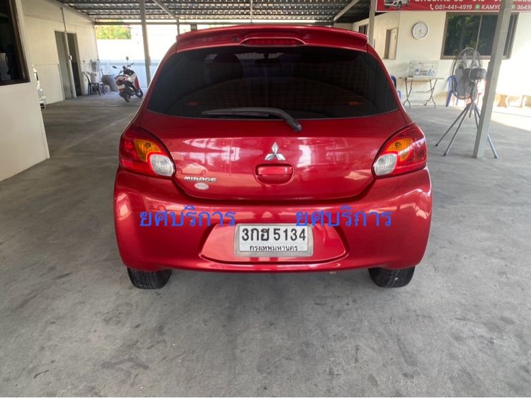 Mitsubishi Mirage 2014 1.2 GL Sedan เบนซิน ไม่ติดแก๊ส เกียร์อัตโนมัติ แดง รูปที่ 4