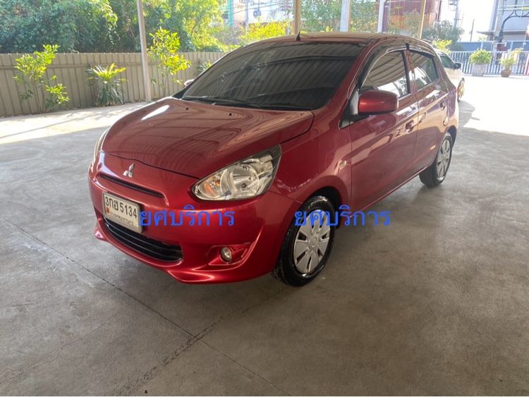 Mitsubishi Mirage 2014 1.2 GL Sedan เบนซิน ไม่ติดแก๊ส เกียร์อัตโนมัติ แดง รูปที่ 3