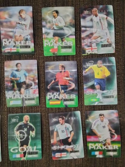 การ์ดนักฟุตบอลสามมิติพร้อมประวัติด้านหลังการ์ด รูปที่ 4