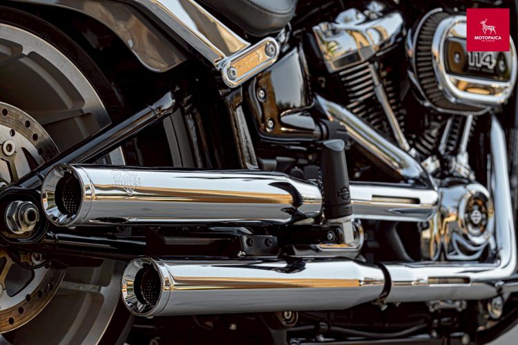 HD Fatboy114 ปี2023 ตัวใหม่ สีทูโทน วิ่งน้อย800Mi. ท่อVance and Hines รูปที่ 7
