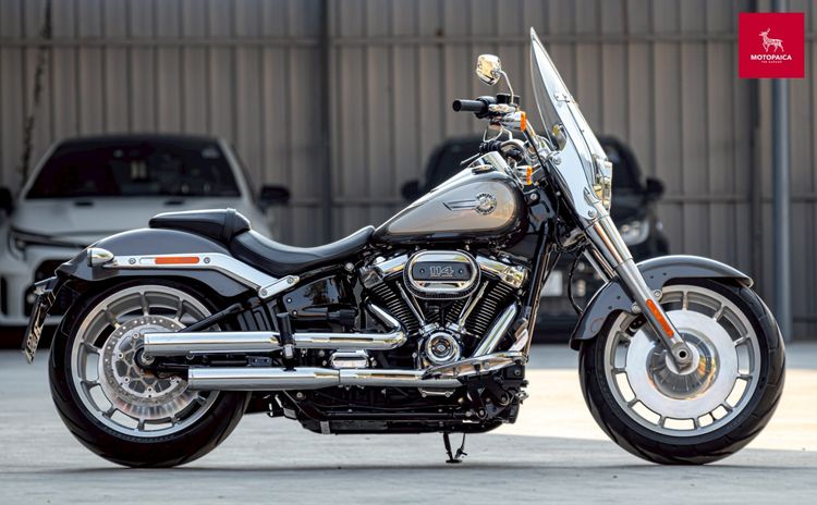 HD Fatboy114 ปี2023 ตัวใหม่ สีทูโทน วิ่งน้อย800Mi. ท่อVance and Hines รูปที่ 3