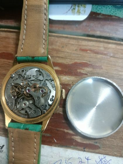 Vintage Invicta Chronograph Hand Winding Cal Landeron 48 made swiss ไขลานจับเวลา 2 วง 36-38mm.รวมมะยม เรือนกะไหล่ทอง  มีรอยใช้งาน รูปที่ 3