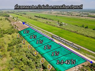 ที่ดินสวยทำเลดี อนาคตไกล ค.9 ต.บึงชำอ้อ อ.หนองเสือ ปทุมธานี