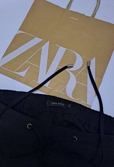 กางเกงสแลคขายาวสีดำ ญ. แบรนด์ ZARA‼️ รูปที่ 4
