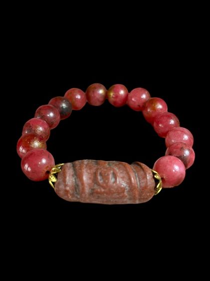 สร้อยประคำหยกมือพระสมเด็จม้วน สีเขียว,นํ้าเงิน,เหลือง,สีแดง เส้นละ200 รูปที่ 7