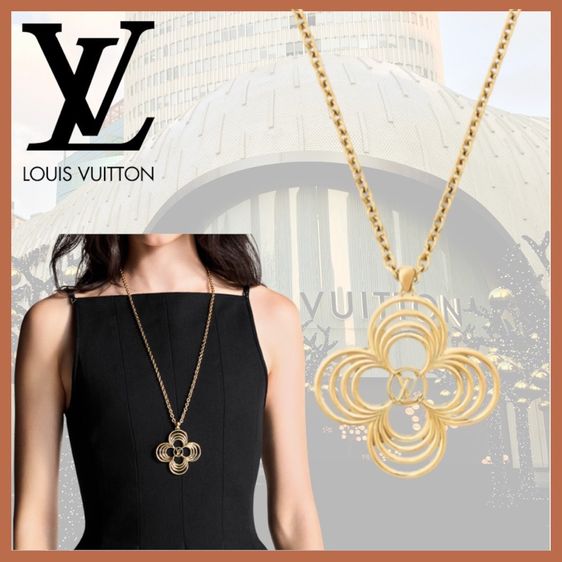 ชุดสร้อยคอ ต่างหู LVแท้ รูปที่ 7