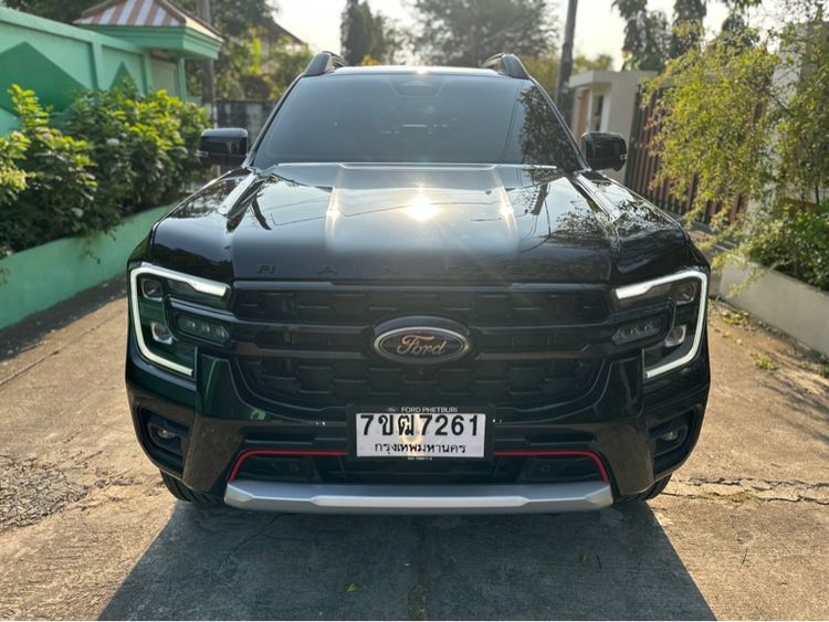 Ford Ranger 2024 2.0 Bi-Turbo Hi-Rider Storntrak Pickup ดีเซล ไม่ติดแก๊ส เกียร์อัตโนมัติ ดำ