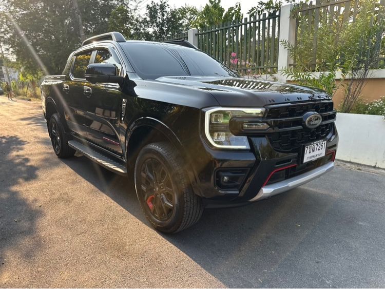 Ford Ranger 2024 2.0 Bi-Turbo Hi-Rider Storntrak Pickup ดีเซล ไม่ติดแก๊ส เกียร์อัตโนมัติ ดำ รูปที่ 2
