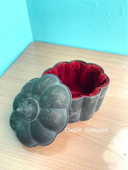 กระปุก ตลับ ซิลเวอร์ เพลต งานนอกเก่าสะสม รูปที่ 2