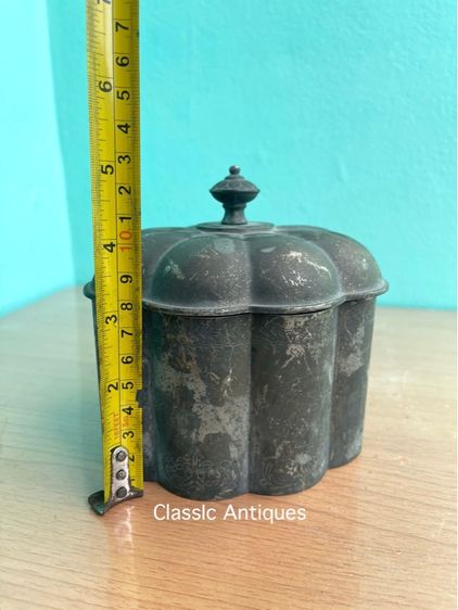 กระปุก ตลับ ซิลเวอร์ เพลต งานนอกเก่าสะสม รูปที่ 15