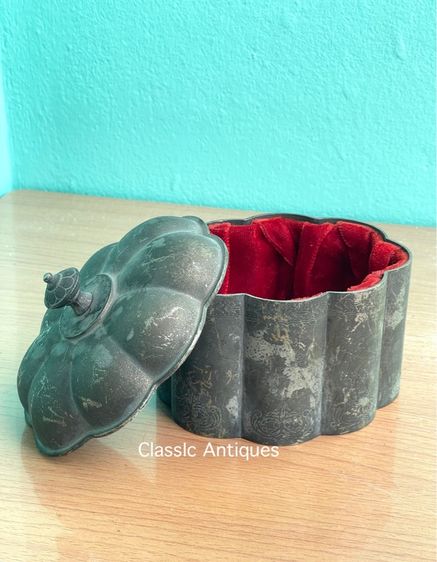 กระปุก ตลับ ซิลเวอร์ เพลต งานนอกเก่าสะสม รูปที่ 14