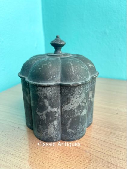 กระปุก ตลับ ซิลเวอร์ เพลต งานนอกเก่าสะสม รูปที่ 5