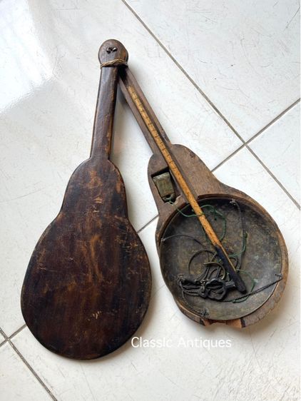 ตาชั่ง อันใหญ่ จานตอกตราจีน โบราณเก่าสะสม 