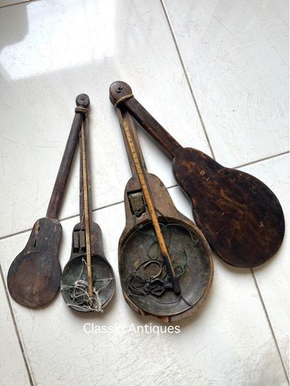 ตาชั่ง อันใหญ่ จานตอกตราจีน โบราณเก่าสะสม  รูปที่ 2