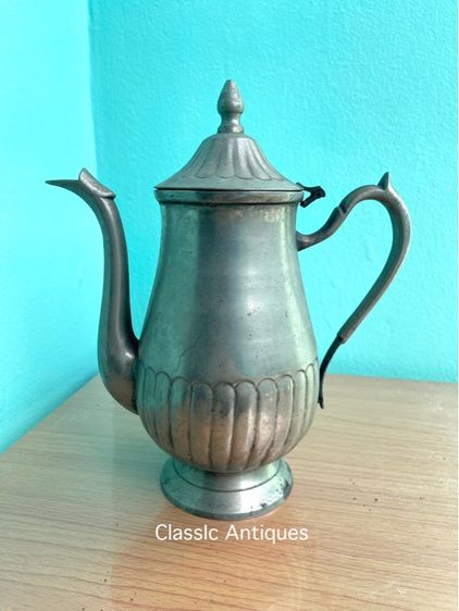 กาน้ำชา ซิลเวอร์ เพลต งานนอกเก่าสะสม รูปที่ 2