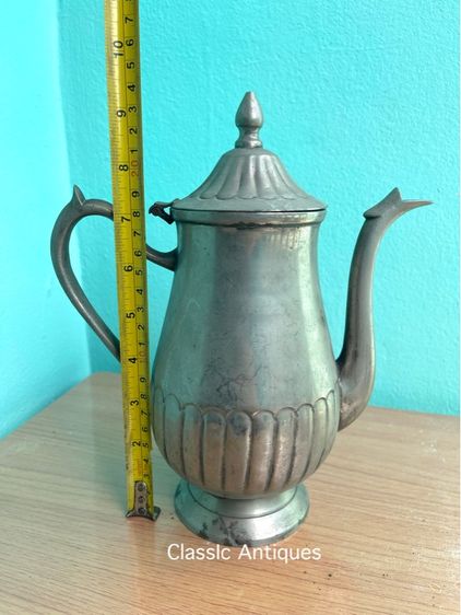 กาน้ำชา ซิลเวอร์ เพลต งานนอกเก่าสะสม รูปที่ 6