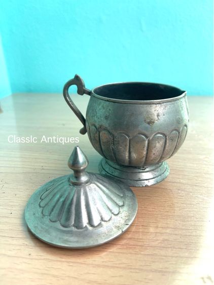 กาน้ำชา ซิลเวอร์ เพลต งานนอกเก่าสะสม รูปที่ 9