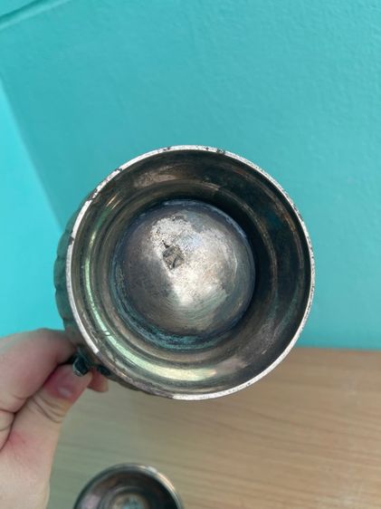 กาน้ำชา ซิลเวอร์ เพลต งานนอกเก่าสะสม รูปที่ 5