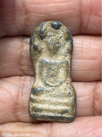 พระนาคปรก ลพบุรี เนื้อชินตะกั่วสนิมแดง