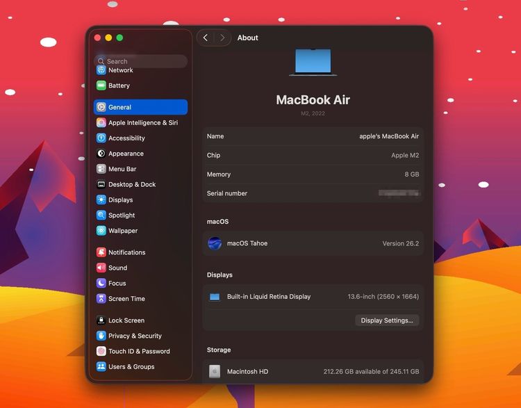 MacBook Air 13.6-inch M2 2022 Ram8GB SSD256GB Midnight รูปที่ 13