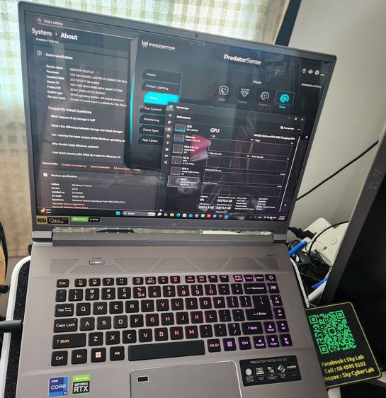 แลก-ขาย Gaming NB Predator i9-Gen12 ram32 RTX 3080Ti vram 16GB จอ 16" 240Hz ผ่าน Shopee ได้ รูปที่ 3