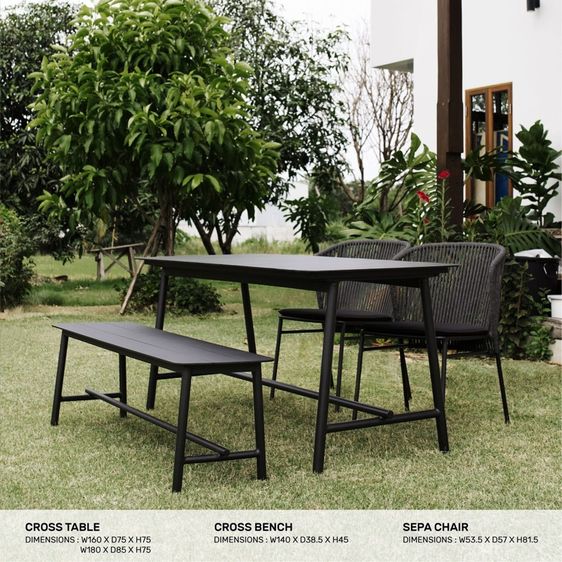 ลดเกินครึ่ง เซ็ตโต๊ะสนามแบรนด์หรู Talyn  รูปที่ 7