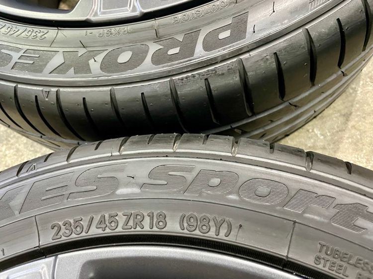 แม็ก HONDA CIVIC EHEV RS TOP ขอบ 18” ถอดป้ายแดง ยาง TOYO 235-45R18 ปี 23 เบิกใหม่ใส่ลงพื้น 100โล สีเส้นยังอยู่ครบ รูปที่ 10