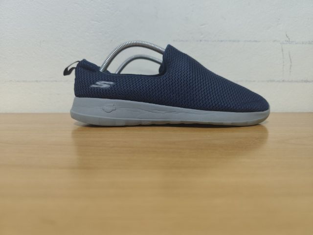 น้ำเงิน ผ้า รองเท้าผ้าใบ UK 8 | EU 42 | US 8.5 SKECHERS SlipOn 42.0 26.5 แท้ มือสอง