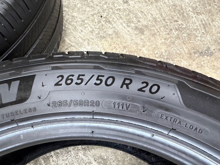 ยางเปอร์เซ็นต์ขอบ 20” ยี่ห้อ MICHELIN รุ่น PRIMACY  SUV ขนาด 265-50R10 ปี 23 ดอกยางสวยพร้อมใช้ ไม่ปะ ไม่บวม รับประกัน รูปที่ 2