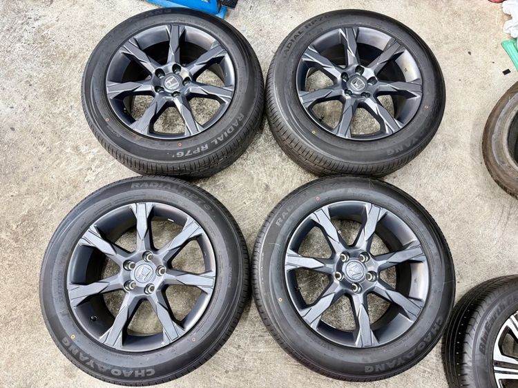 แม็ก HONDA ใส่ CRV ขอบ 18” ถอดป้ายแดง ยาง CHAO YANG 225-60R18 ปี 25 ตุ่มหน้ายางยังอยู่ครบ รูปที่ 4
