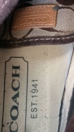 รองเท้าผ้าใบ COACH ผู้ชาย แบบผูกเชือก ของแท้ มือสอง เบอร์ 8 รูปที่ 9