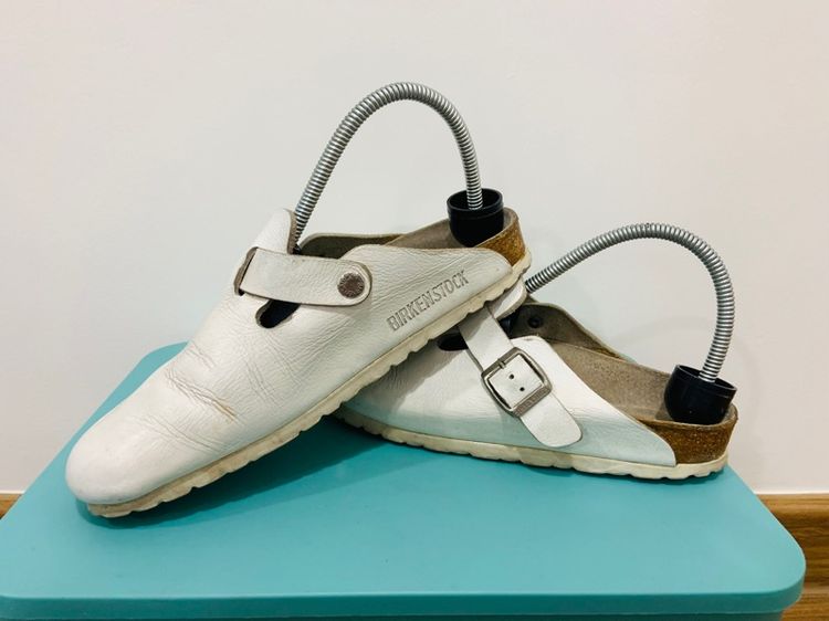 รองเท้า BIRKENSTOCK รุ่น BOSTON เบอร์ 39 cm 25 คนเท้า 24.5-25.5 cm ใส่ได้ครับ สภาพดีมาก พื้นเต็ม ทรงสวย หายากน่าสะลมครับ รูปที่ 2