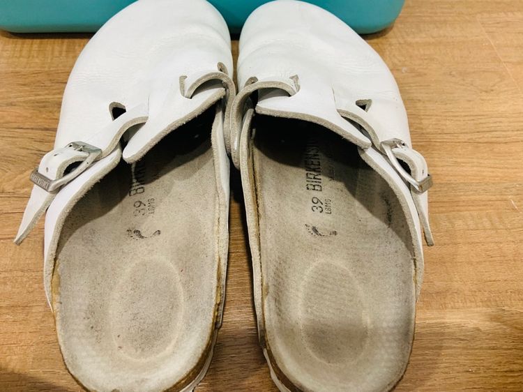 รองเท้า BIRKENSTOCK รุ่น BOSTON เบอร์ 39 cm 25 คนเท้า 24.5-25.5 cm ใส่ได้ครับ สภาพดีมาก พื้นเต็ม ทรงสวย หายากน่าสะลมครับ รูปที่ 7