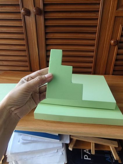 เซ็ตแท่นวางสินค้า 5 ชิ้น Display Prop สินค้าเป็นรอยบางชิ้น ไม่มีผลกับการใช้งานค่ะ รูปที่ 6