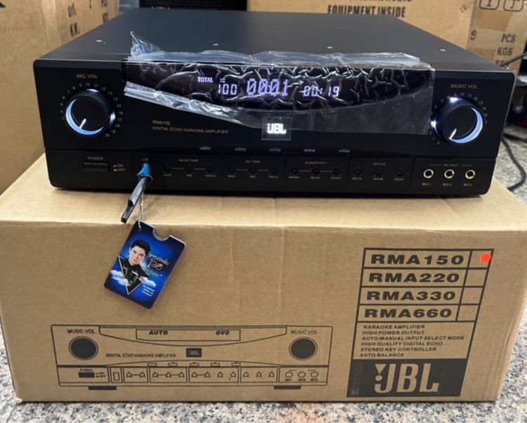 เครื่องเสียงไฮไฟ ลำโพงแยกชิ้น และซับวูฟเฟอร์  ขายแอมป์ คาราโอเกะ JBL รุ่น RMA150