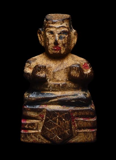 ไม้แกะ กุมารทอง หลวงพ่อเต๋ ผิวเก่า สภาพคลาสสิคครับ