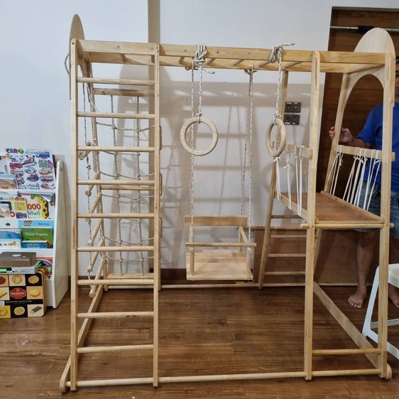 ชุดปีนป่ายสำหรับเด็ก เสริมพัฒนาการสร้างกล้ามเนื้อ 110x150x150 มือสองใช้เองสภาพ90 รูปที่ 6