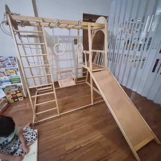 ชุดปีนป่ายสำหรับเด็ก เสริมพัฒนาการสร้างกล้ามเนื้อ 110x150x150 มือสองใช้เองสภาพ90