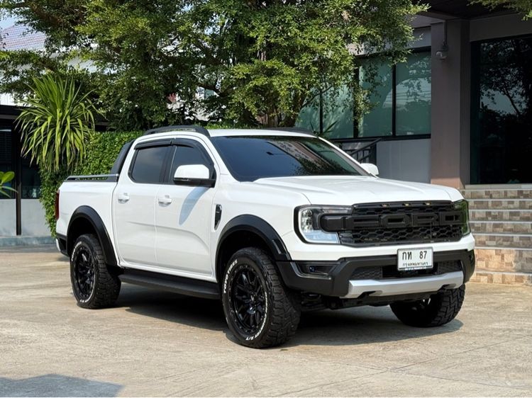 Ford Ranger 2024 2.0 Turbo Hi-Rider XLS Pickup ดีเซล ไม่ติดแก๊ส เกียร์อัตโนมัติ ขาว