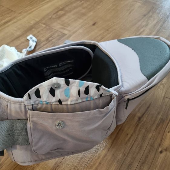 เป้อุ้มเด็ก สีเทา Hipseat by Sorbebe Korea รุ่น Stella ผ้าคอตตอน-ออร์กานิค  รูปที่ 11